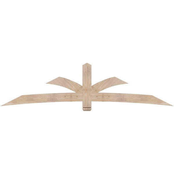 Ekena Millwork Davenport Smooth Timber Gable Bracket, Douglas Fir, 108"W x 27"H x 1 1/2"D x 5 1/2"F, 6/12 Pitch GBW108X27X0206DAV00SDF - main